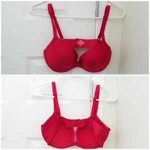 Sexy Bright Red Ambrielle Bra 34D